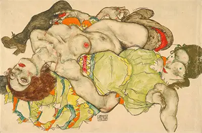 Female Lovers (1915) Egon Schiele